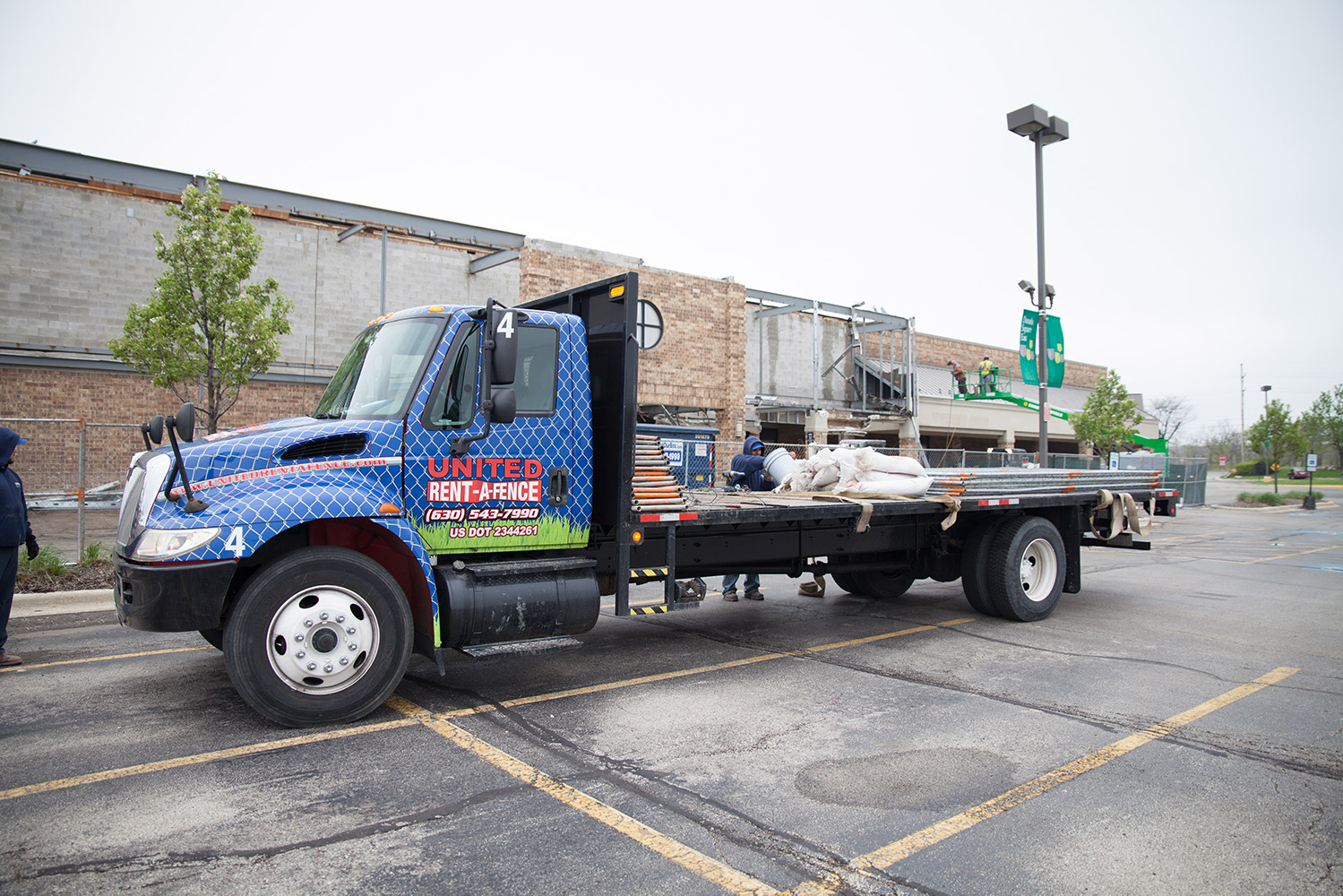 Panel Fence Rental Delivery in Wheaton, IL