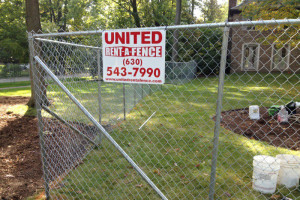 top rail for chain link fence, chicago il