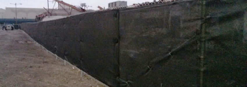 Windscreen on Chain Link Fence