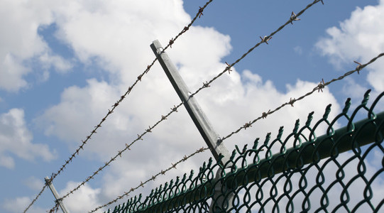 Barbed Wire Security Fence