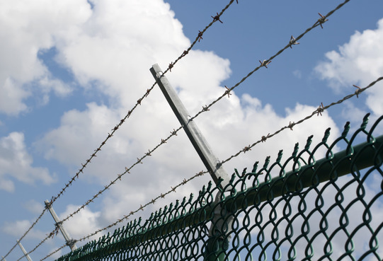 Barbed Wire Security Fence
