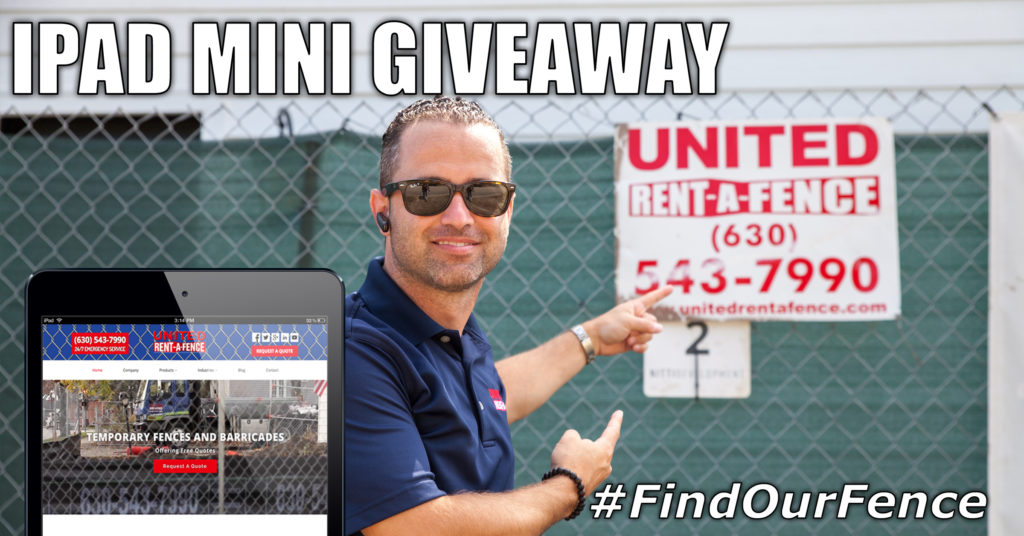 United Rent-A-Fence iPad Mini Giveaway