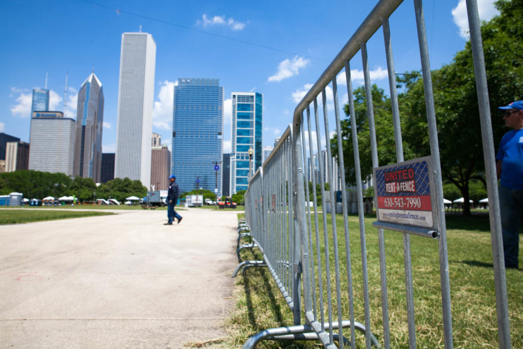 Temporary Steel Barricades in Chicago, IL