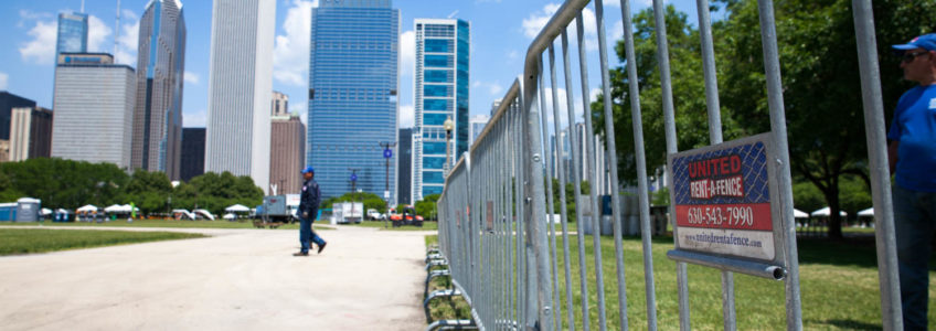 Temporary Steel Barricades in Chicago, IL