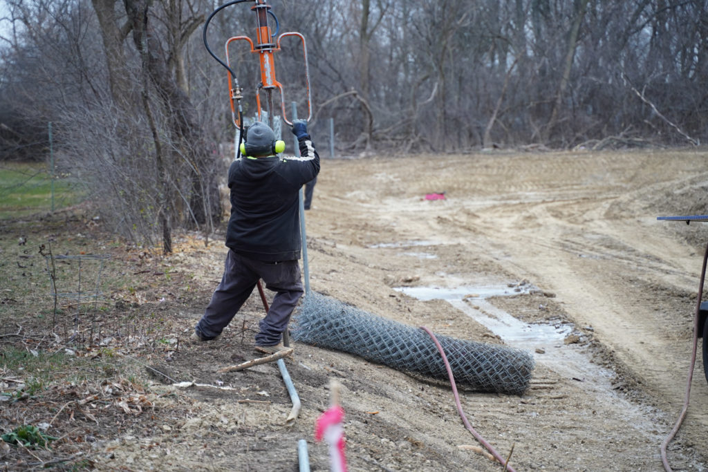 Winter Construction Fence Rental