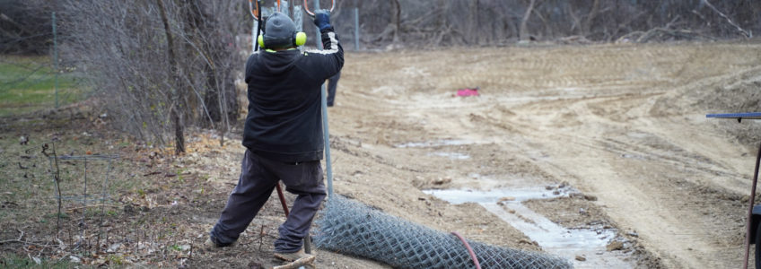 Winter Construction Fence Rental