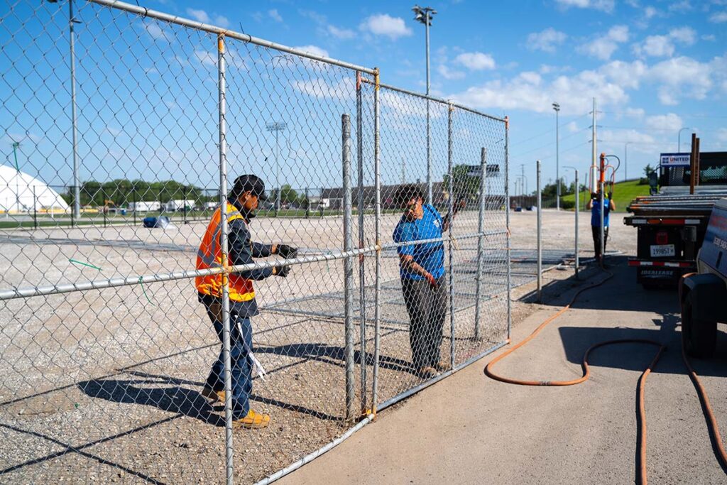 Construction fence rentals in Chicago, il