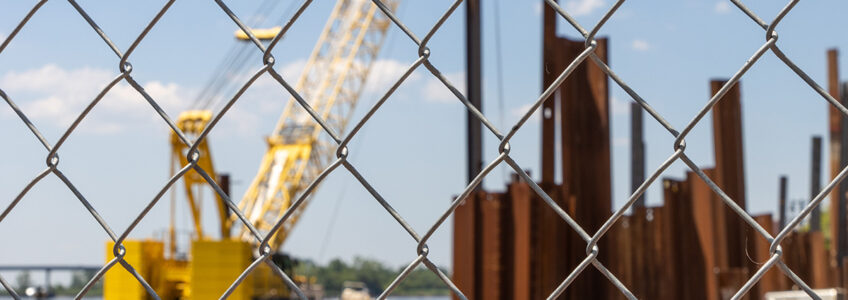 Fall Construction Fence Rentals